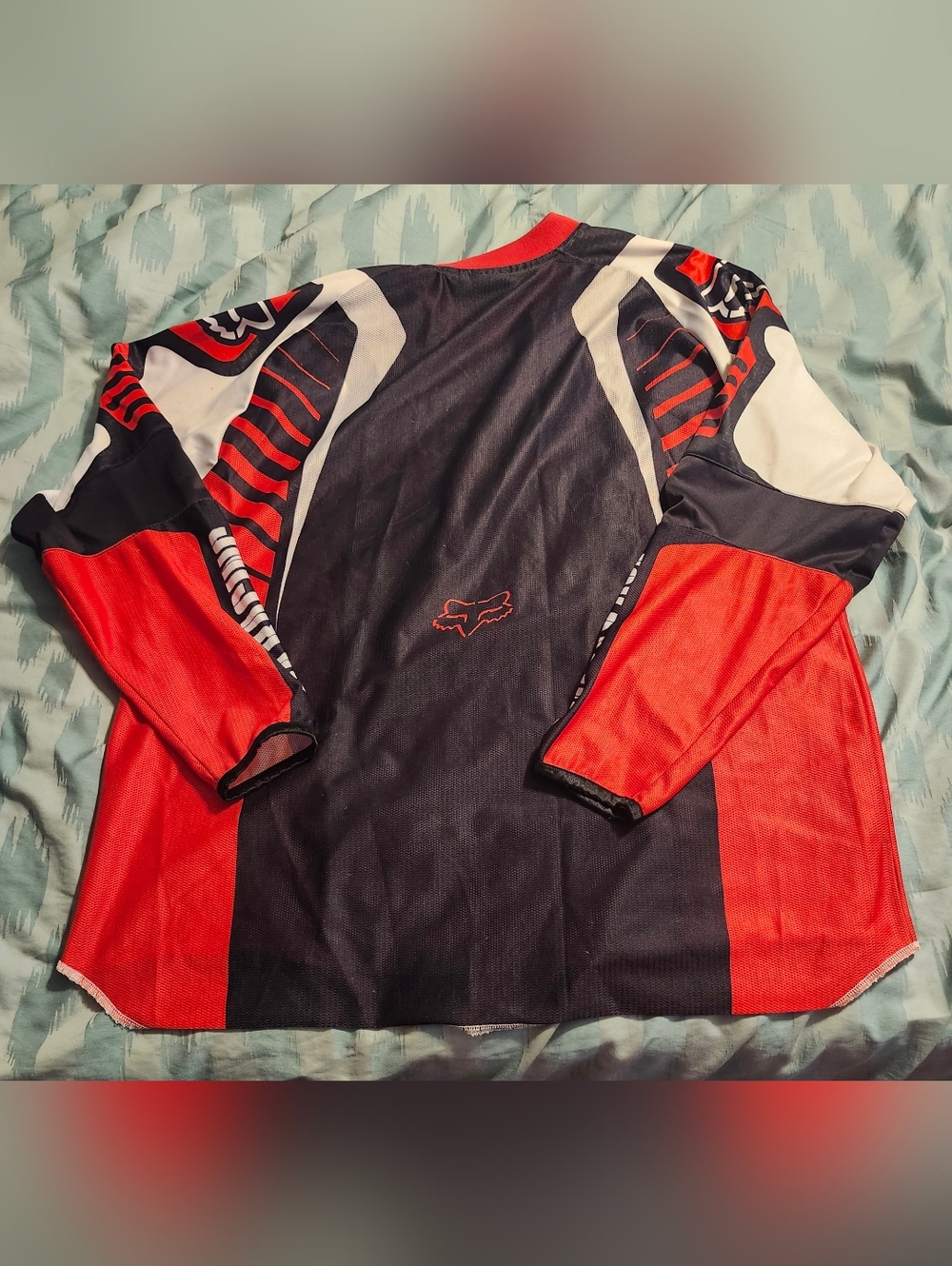 Fox Racing Motocross Jersey Red Black White Long Sleeve BMX MX Men's Size 2XL - Picture 14 of 15